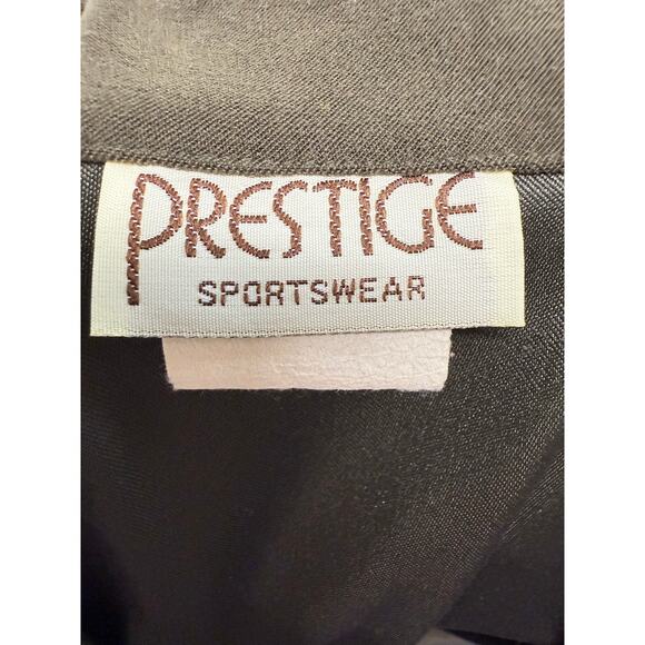 Vintage Prestige Vest Sportswear size Large Olive green style 7162 - Picture 2 of 15